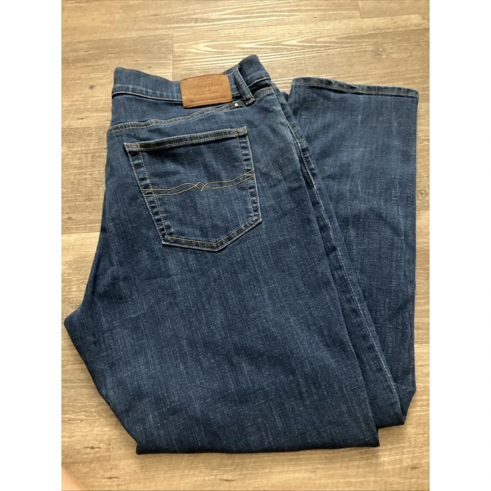 Lucky Brand 121 Slim Straight Jeans Mens 40x30 Medium Wash Blue Denim Pants